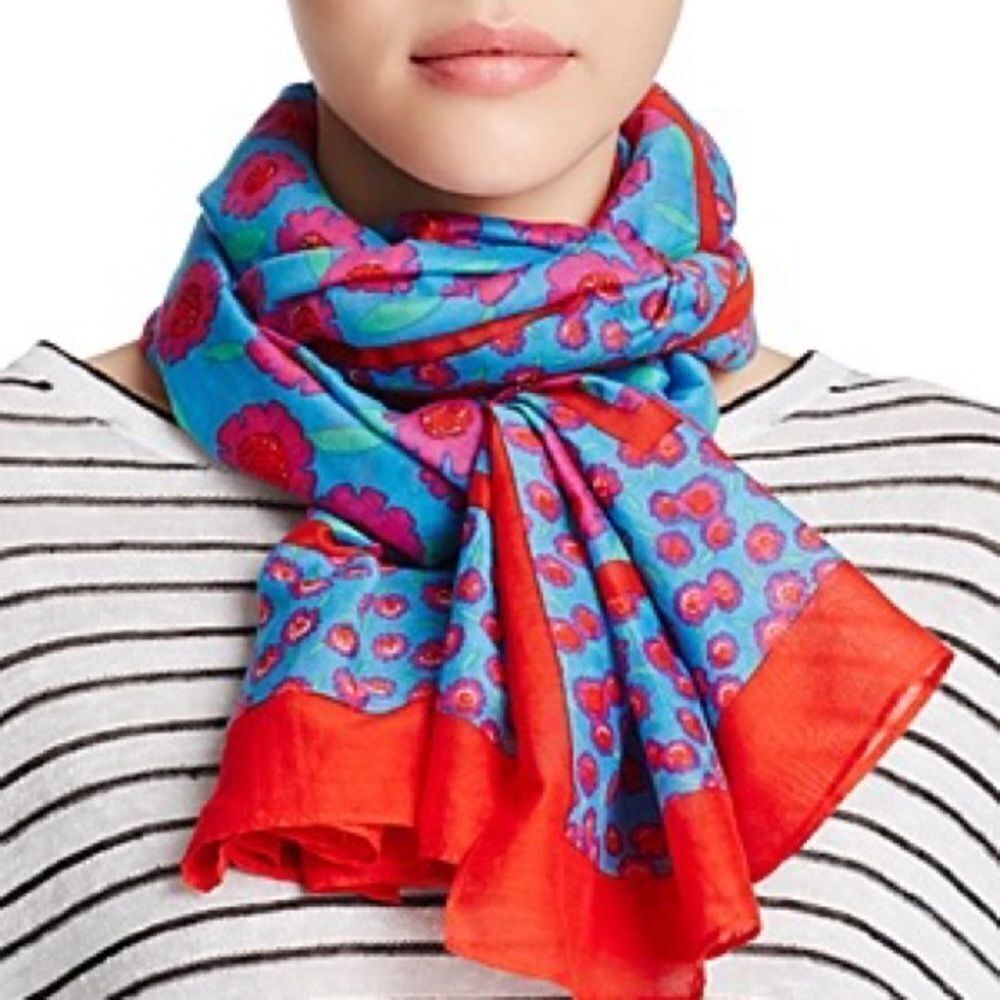 Kate Spade New York Tangier Mixed Floral Oblong Scarf